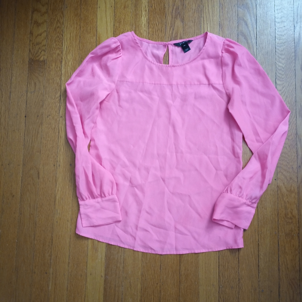 J.Crew hot pink blouse
